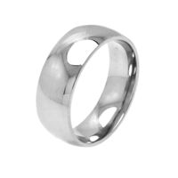 Sterling Silver 8mm Wide Wedding Band