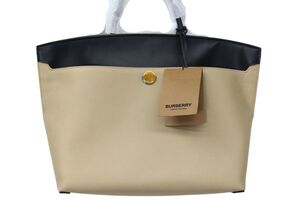 Burberry - Black & Honey Leather Top Tote 