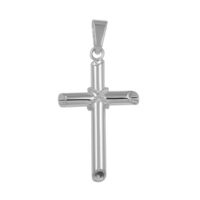 New! Sterling Silver Cross w/ Rope Detailing