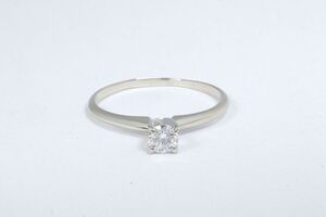  14k White Gold 0.28cttw Diamond Solitaire Engagement Ring