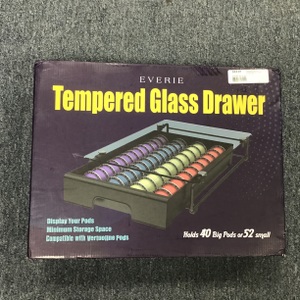 Everie Tempered Glass Drawer for K-cups