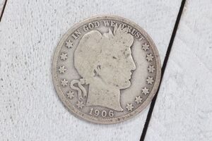  1906 - D Barber Silver Half Dollar
