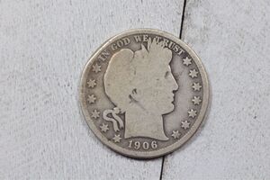  1906 - D Barber Silver Half Dollar