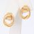  14k Gold Woven Circle Earrings