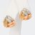  10k Tri Color Gold Earrings