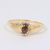  10k Gold Created Black Opal Oval & Diamond Ring