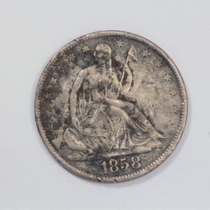  1858 O Seated Liberty Half Dollar