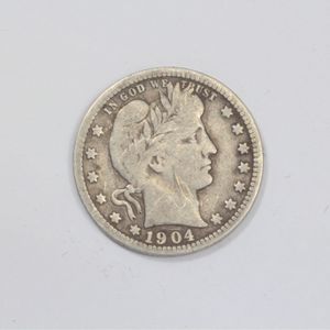  1904 Barber Quarter - Scratches on Face
