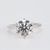  NEW 14k White Gold 3.02ct Lab Grown Solitaire Engagement Ring w/ IGI Cert